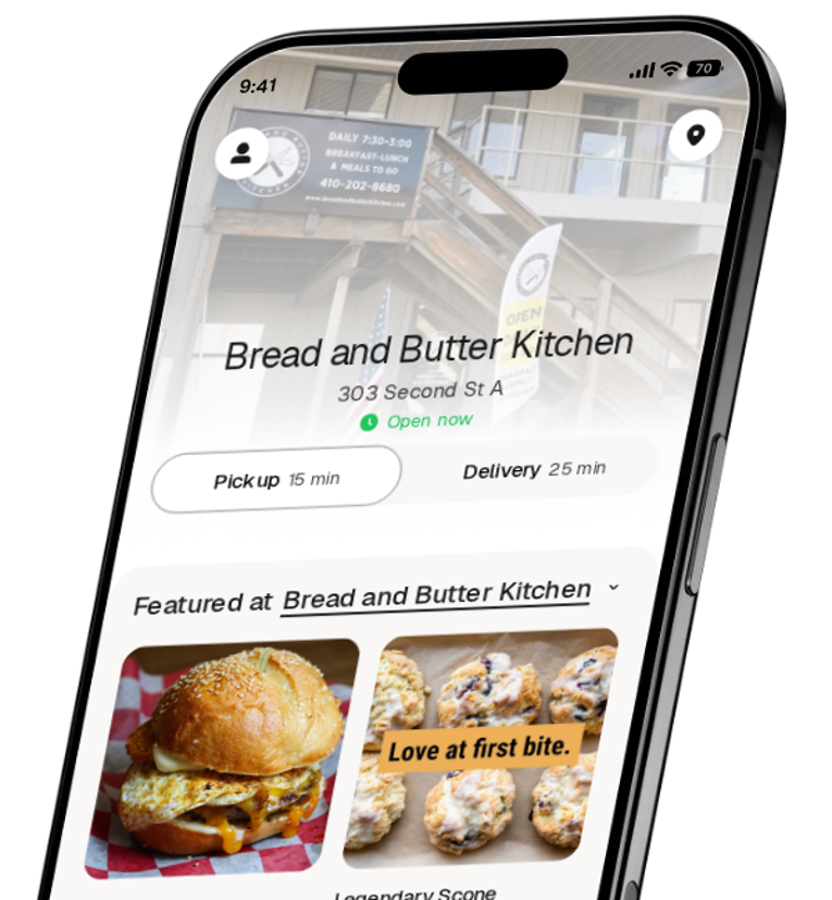 Bread and Butter Kitchen app preview