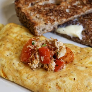 Crab Cake Omelette