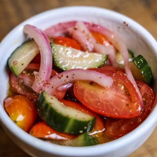 Tomato Cucumber Red Onion Salad (V, GF)