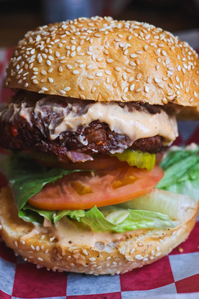 Jackfruit "Crab" Cake Sandwich.